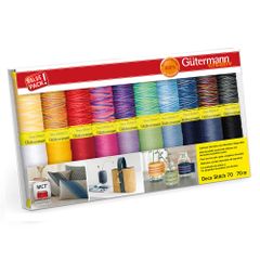 Gütermann Nähfaden-Set Deco Stitch 20x70m - 1Stk - 1