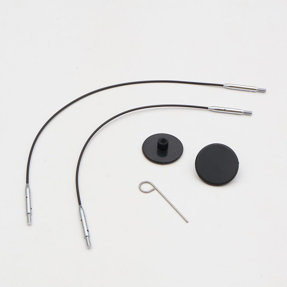 KnitPro Mini kabel set 27 en 30cm zwart - 1st