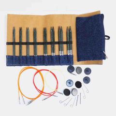 KnitPro Verwisselbare naaldenset hout indigo - 1st