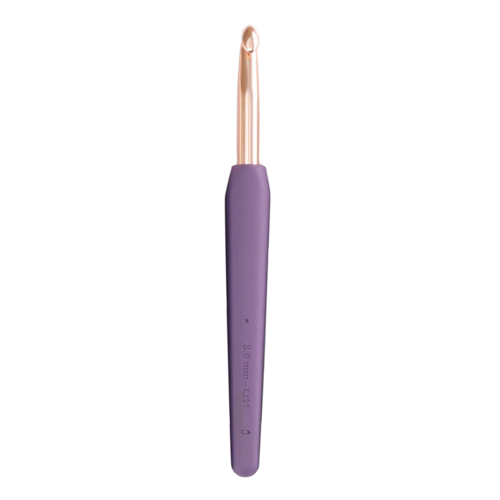 KnitPro Crochet hook Vybe alum. 8.00mm rose gold - 1pc