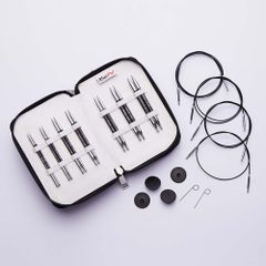 KnitPro Karbonz spec.inter.ndl tip 10cm 3-8mm set Midi -1pc