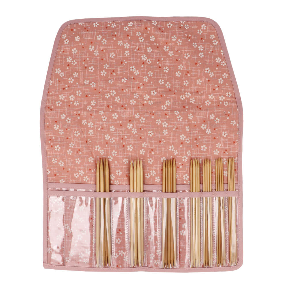 Seeknit Koshitsu sokkennaaldenset E bamboe 15cm roze - 1st