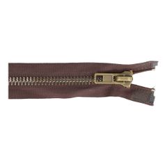 Separating zipper heavy 75cm bronze - 10pcs - 570