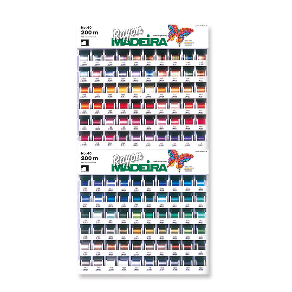 Madeira Display Rayon nr.40 120x5x200m - 1st