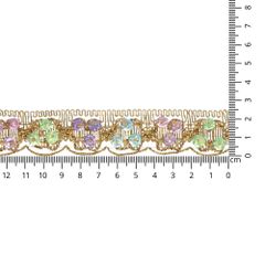 Goud galon met pailletten 25mm - 20m