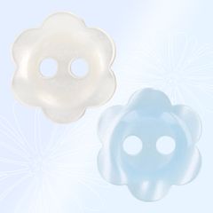 Milward knoop 2-gaats bloem 13mm - 1x8st