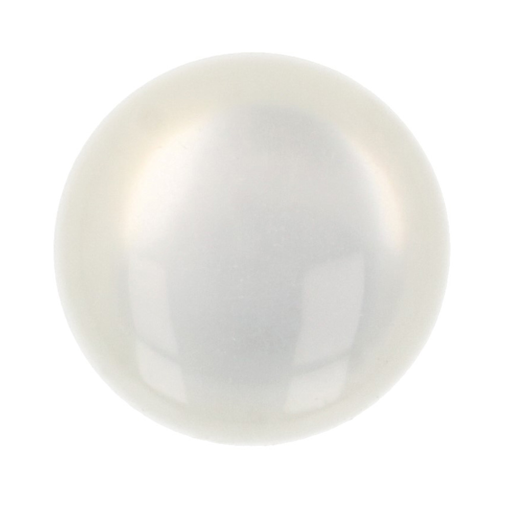 Milward Knoop dot parelmoer 14mm wit - 1x5st