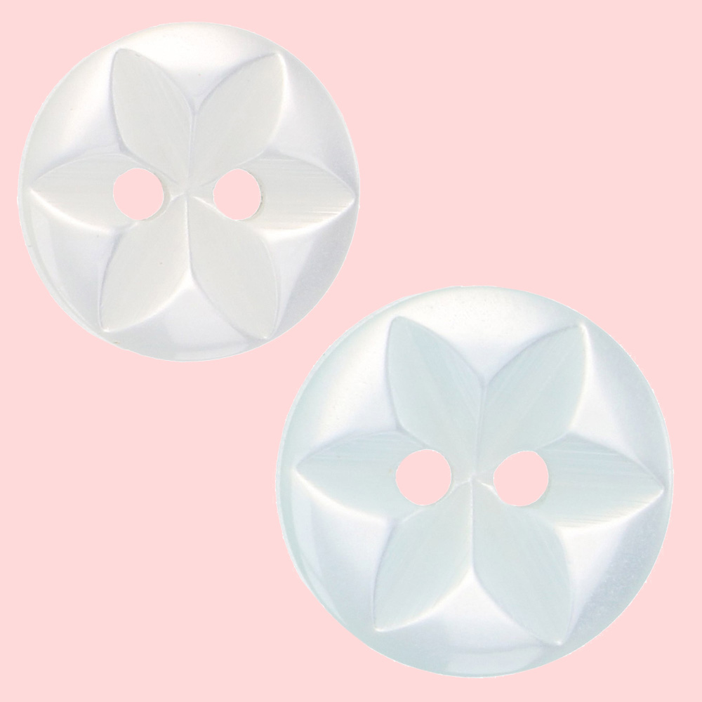 Milward Basic knoop ster wit 14-16mm