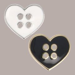 Milward Knopf 4-Loch Herz 16mm - 1x5Stk