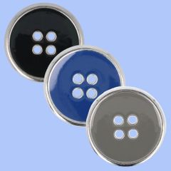 Milward Knoop 4-gaats zilveren rand 20mm - 1x4st