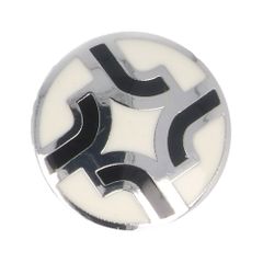 Milward Button dot round 15mm black-white - 1x4pcs