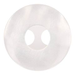 Milward Knoop 2-gaats parelmoer 21mm wit - 1x8st