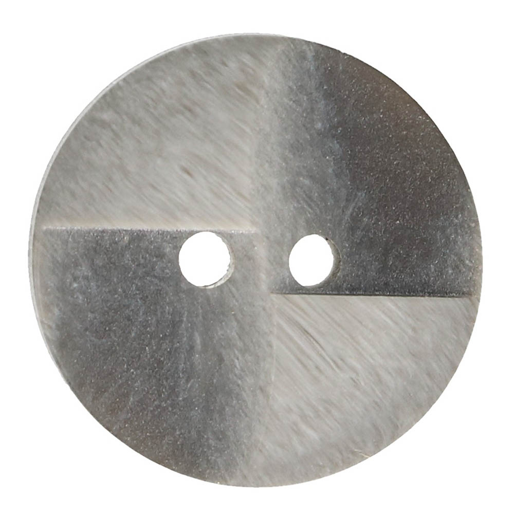 Milward 2-hole nylon button diamond 15mm grey - 1x4pcs
