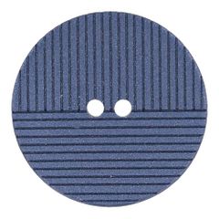 Milward 2-hole button striped 18mm navy - 1x10pcs