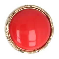 Milward Knoop dot gouden rand 21mm rood - 1x4st