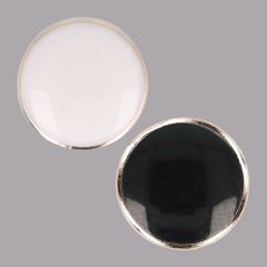 Milward Button dot golden edge 11mm 1x6pcs