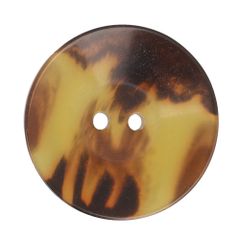 Milward 2-hole button variegated 27mm brown - 1x4pcs