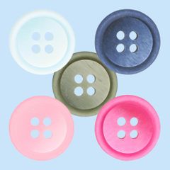 Milward 4-hole button ombre 15mm - 1x10pcs