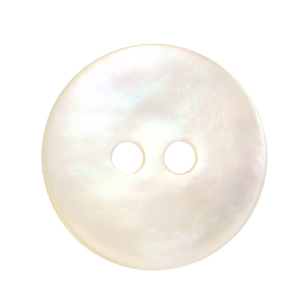 Milward 2-hole button pearl 12mm white - 1x10pcs