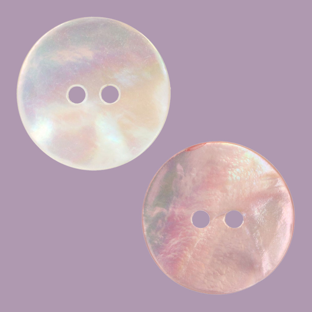 Milward Knoop 2-gaats parelmoer 20mm