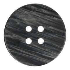 Milward Knoop gemeleerd 4-gaats rond 38mm zwart - 1x2st