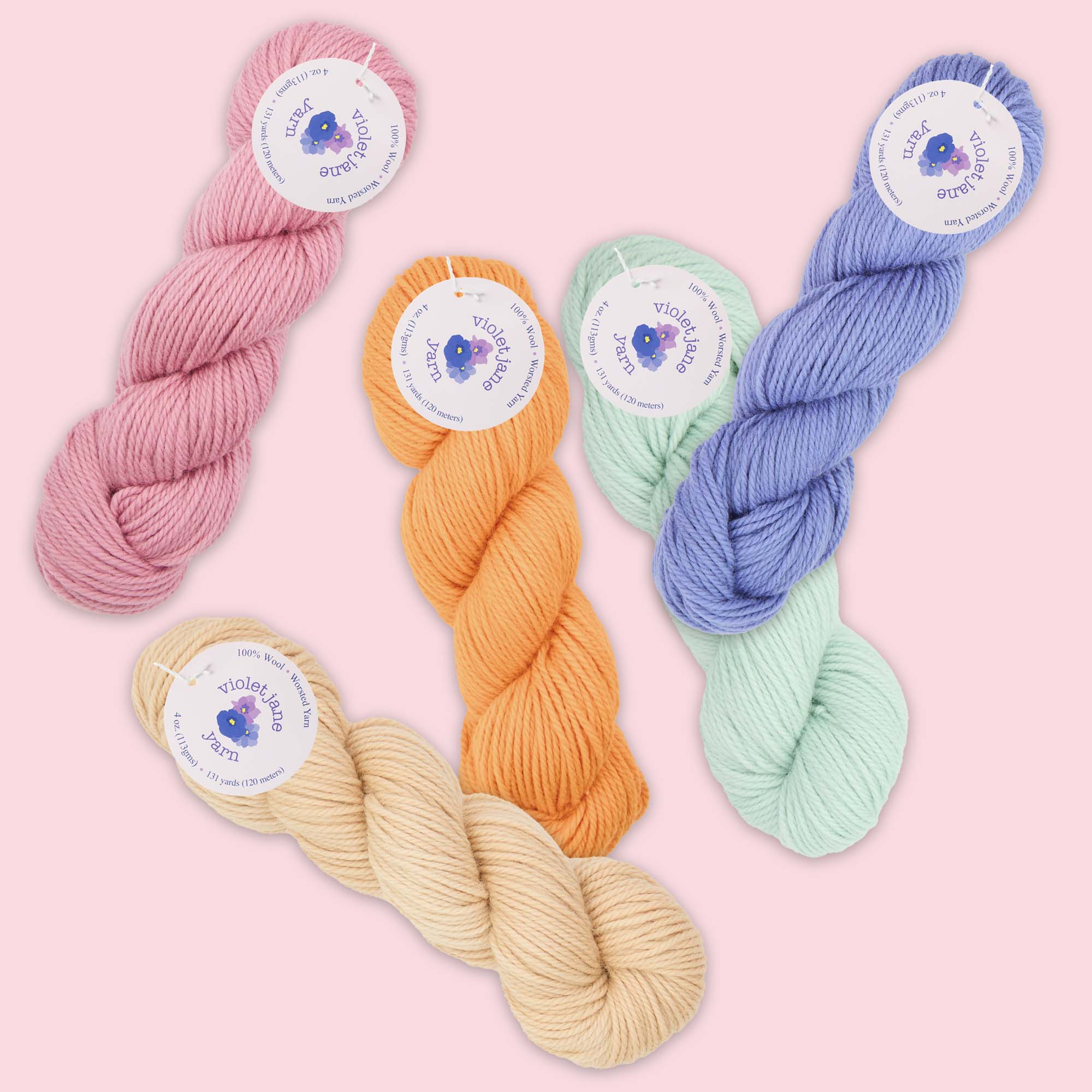 Oxford Violet Jane Worsted solid 1x113g