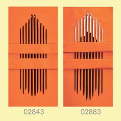 Pony Black Milliner needles no. 3-5-7-9 - 5x10pcs