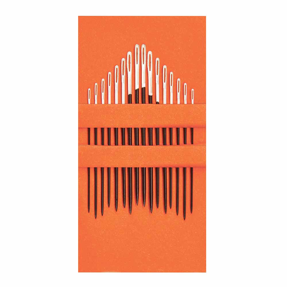 Pony Black Crewelnaalden nr.3-5-7-9 wit - 5x16st