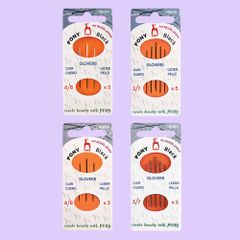Pony Black Glover needles black - 5x3pcs