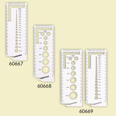Pony Knitting gauge with yarn cutter - 1pc