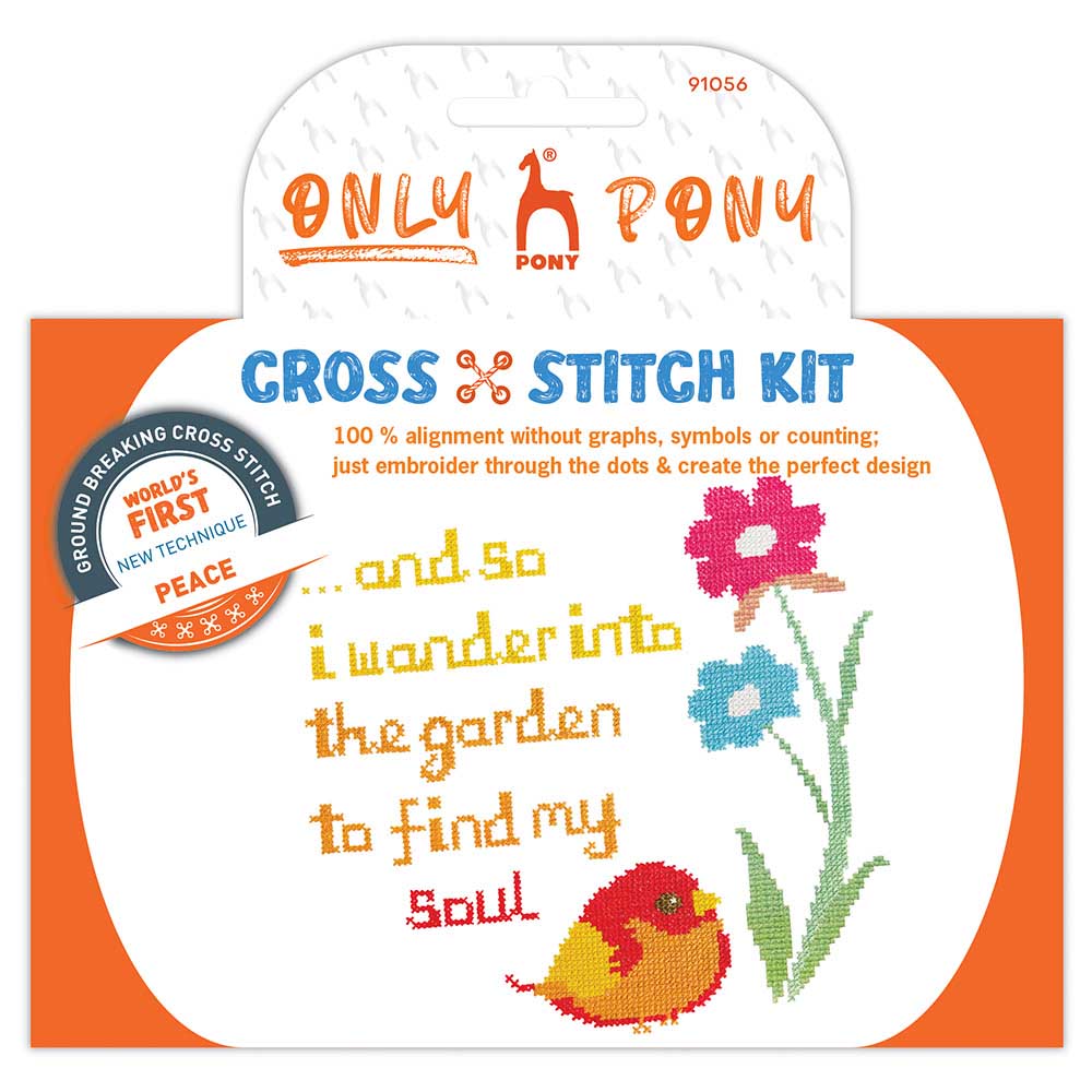 Pony Only Cross stitch Design kit Peace - 1pc