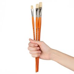 Pan Art Penselenset natuurlijk haar - olie - 1x3st