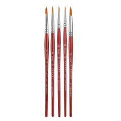 Pan Art Brush set synth. no.04-12 - acrylic-aquarel.-1x5pcs