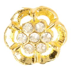 STRK03 rhinestone Button GO of SI - 10pcs