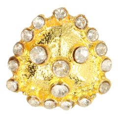 STRK04 rhinestone Button GO of SI - 10pcs