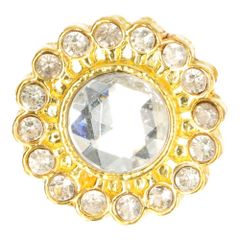 STRK07 rhinestone Button GO of SI - 10pcs