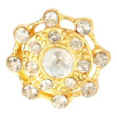 STRK08 rhinestone Button GO of SI - 10pcs