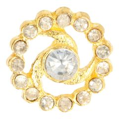 STRK14 Strass knoop GO of SI - 10st