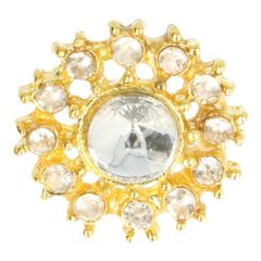 STRK23 rhinestone Button GO of SI - 10pcs