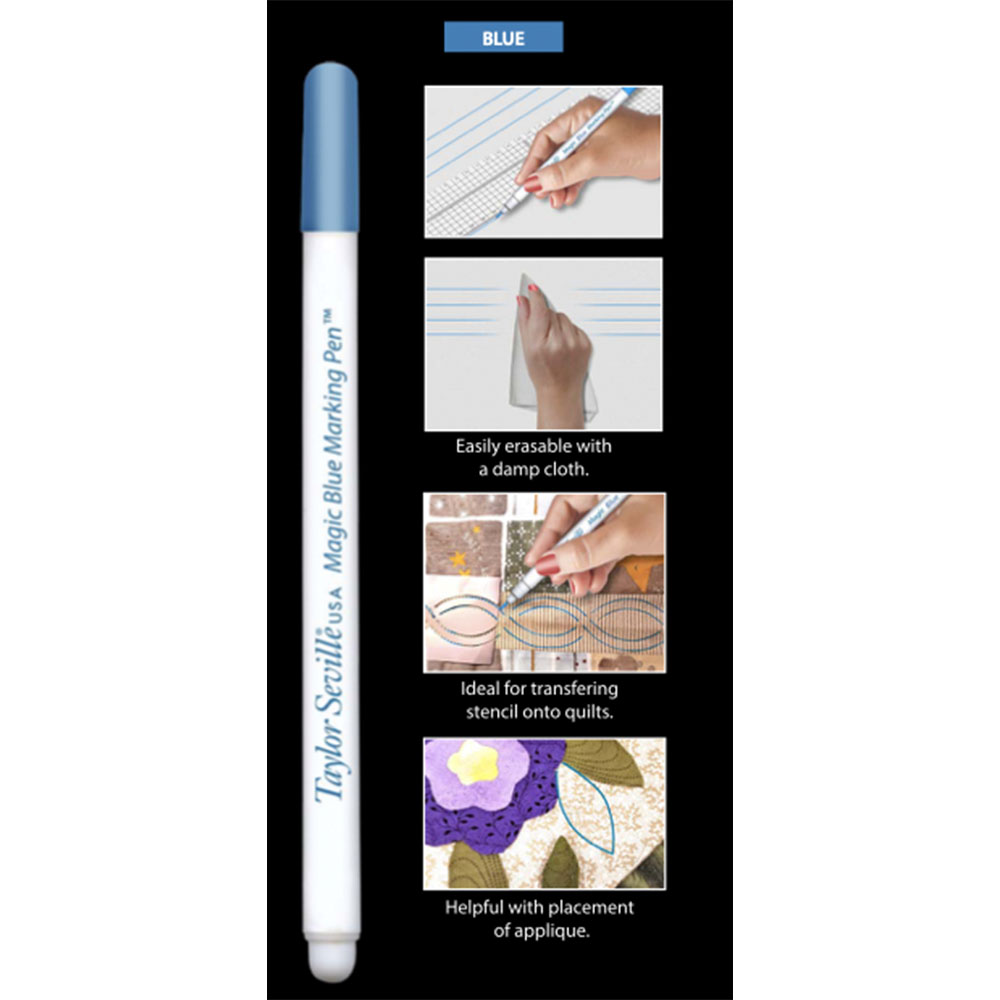 Taylor Seville Magic marking pen blue - 1pc