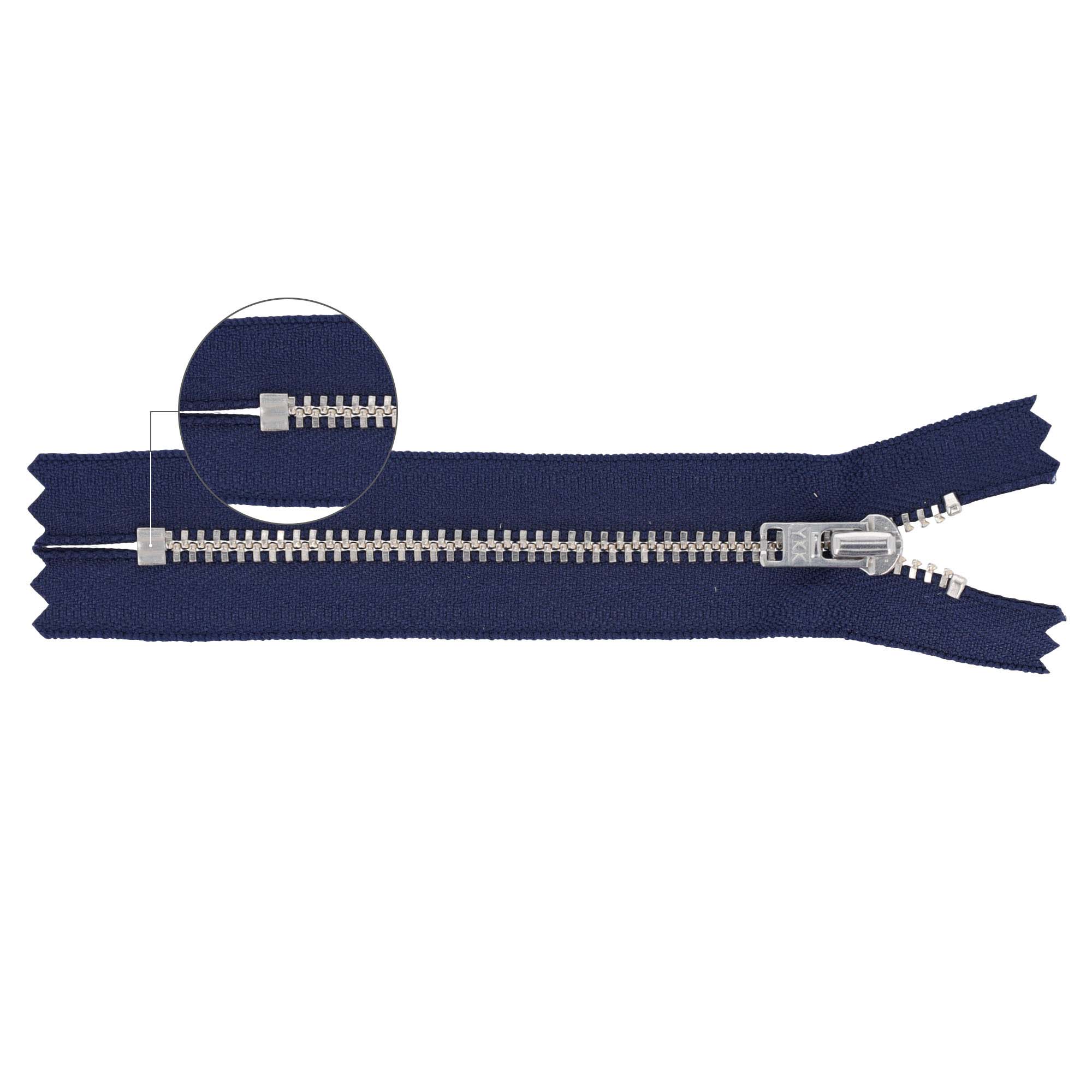 YKK YZiP Trousers zippers closed-end no.3 12cm silver - 058