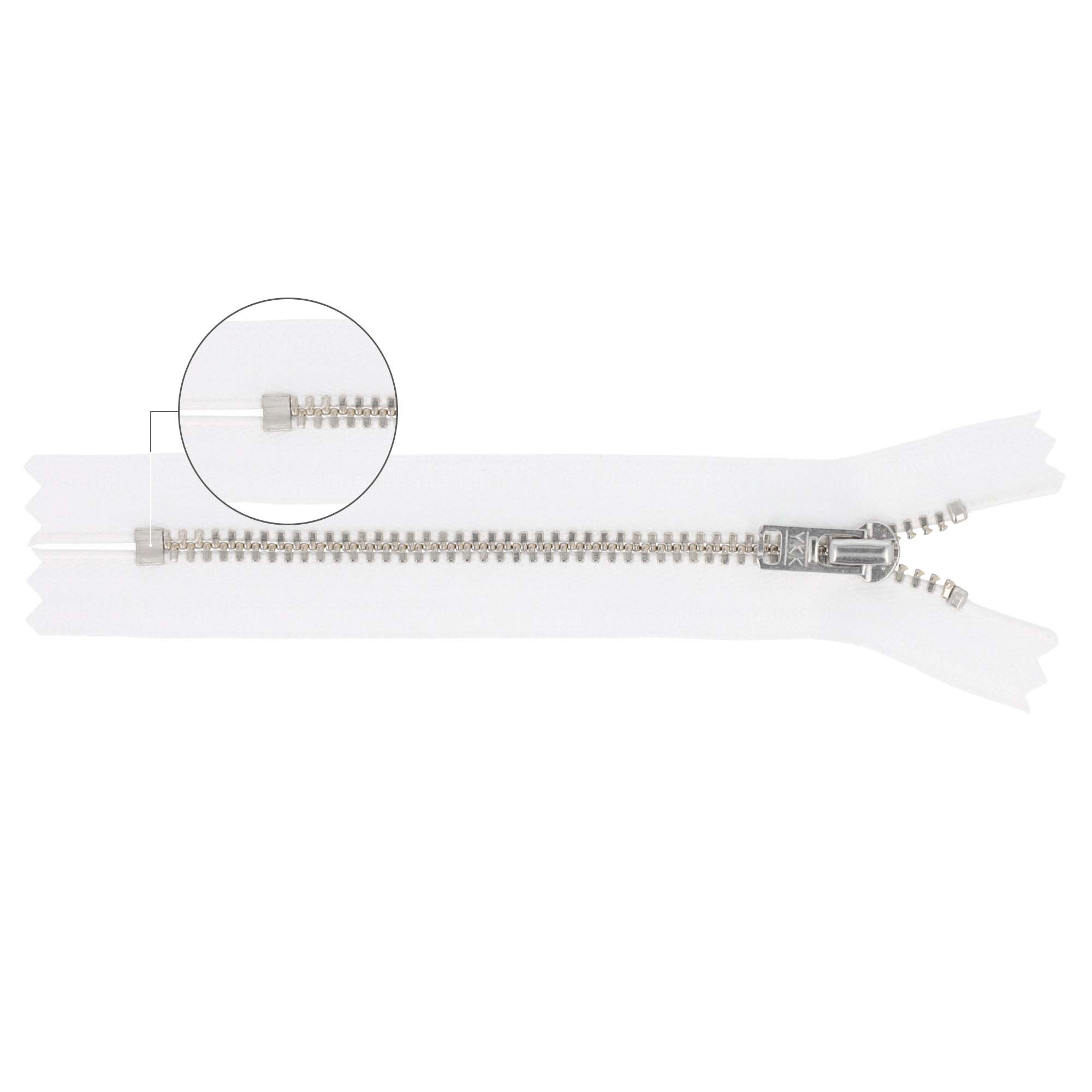 YKK YZiP Trousers zippers closed-end no.3 12cm silver - 501