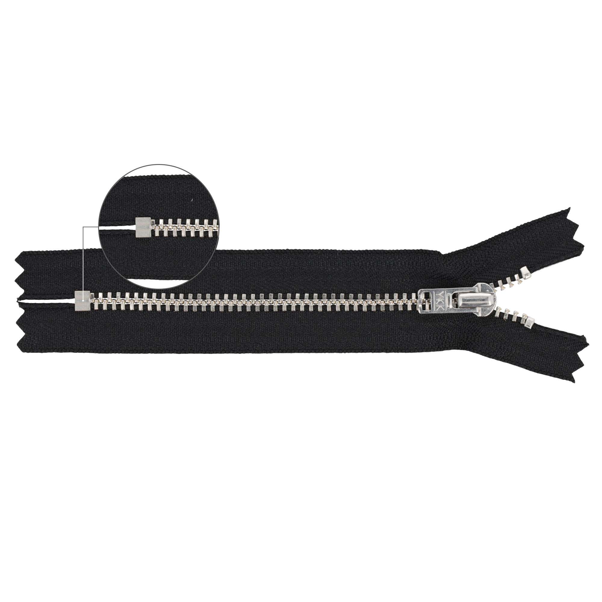 YKK YZiP Trousers zippers closed-end no.3 12cm silver - 580