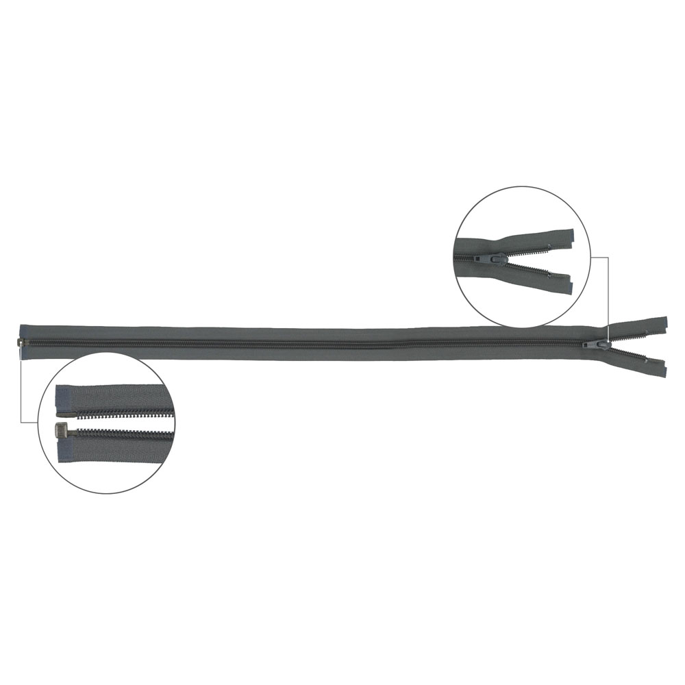YKK Spiraalrits deelbaar metaal nr.5 80cm - 182