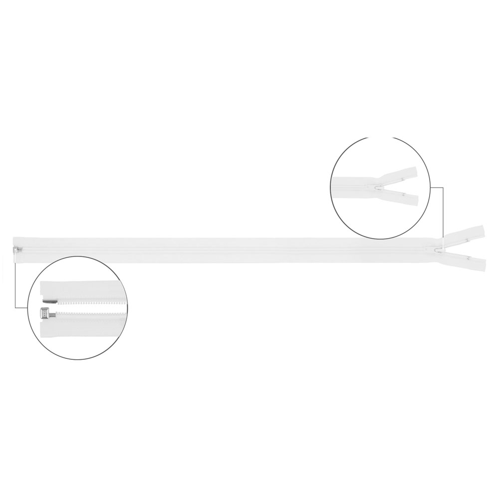 YKK Spiraalrits deelbaar metaal nr.5 80cm - 501