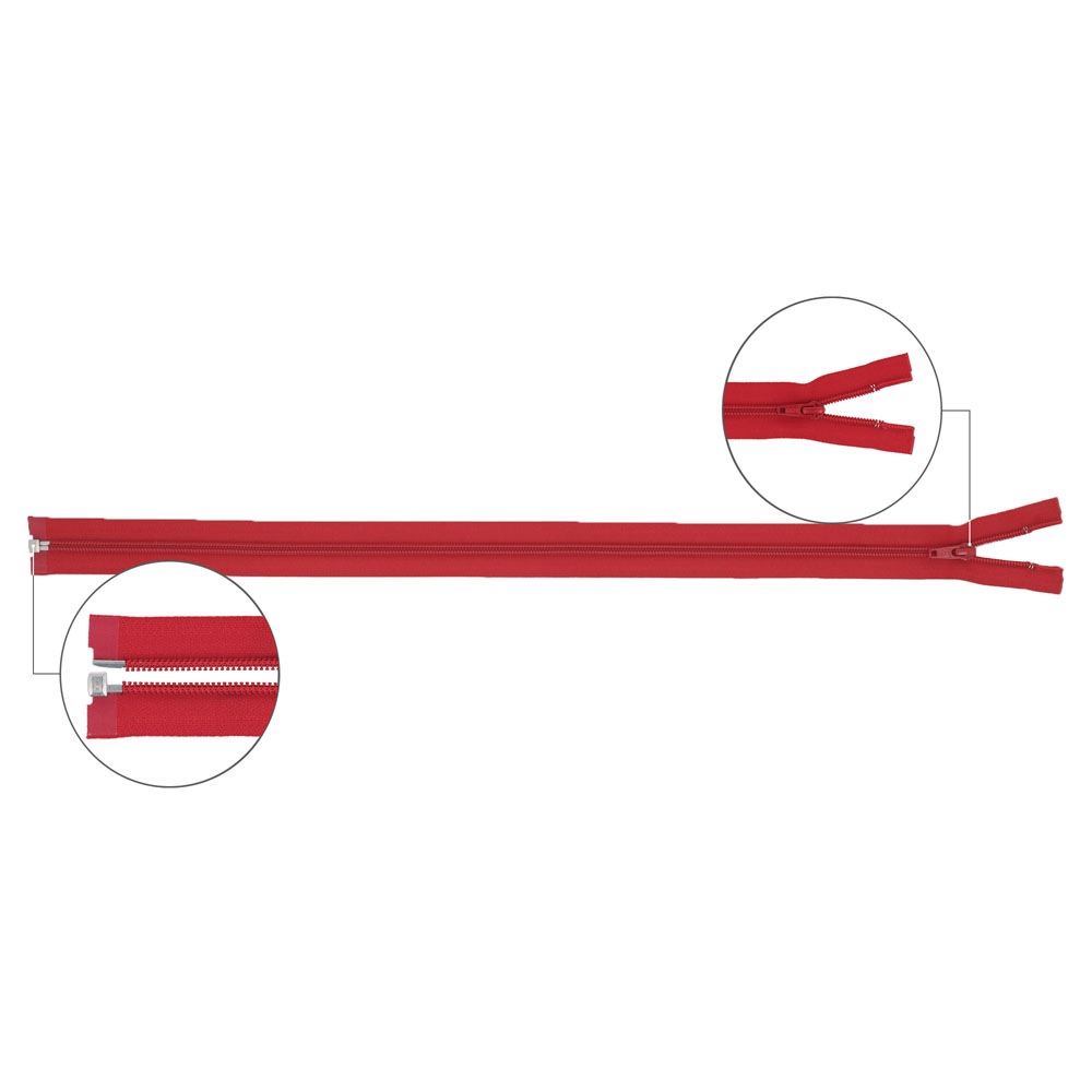 YKK Spiraalrits deelbaar metaal nr.5 80cm - 519