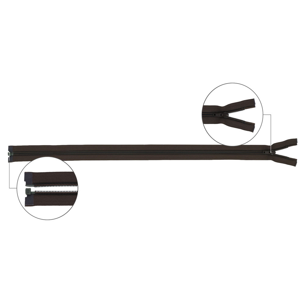 YKK Spiraalrits deelbaar metaal nr.5 80cm - 570