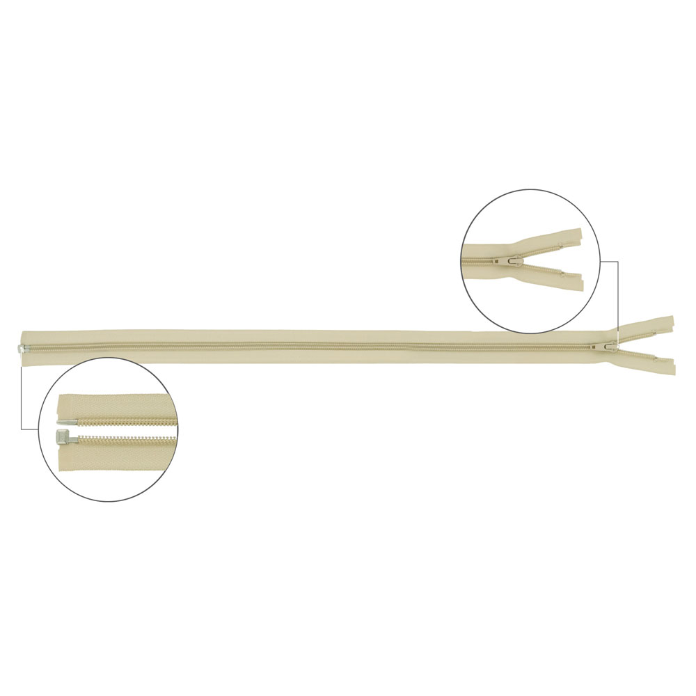 YKK Spiraalrits deelbaar metaal nr.5 80cm - 572