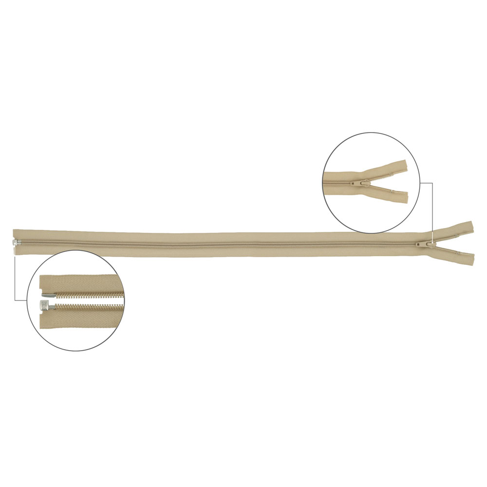 YKK Spiraalrits deelbaar metaal nr.5 80cm - 573