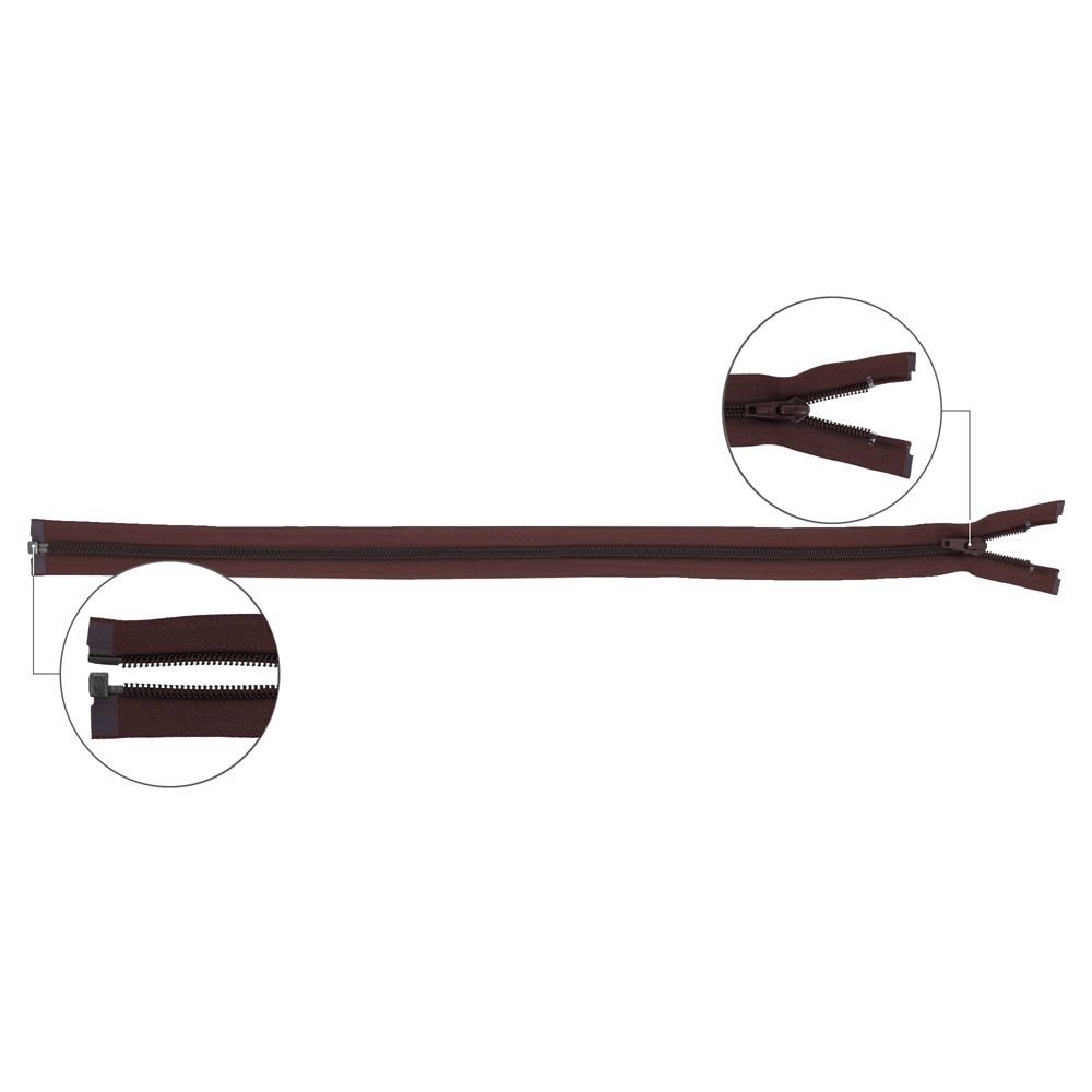 YKK Spiraalrits deelbaar metaal nr.5 80cm - 864